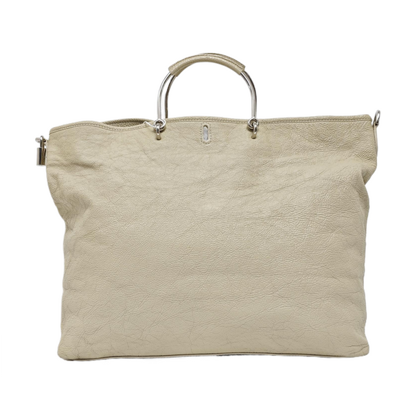 Calfskin Shoulder Bag Gray