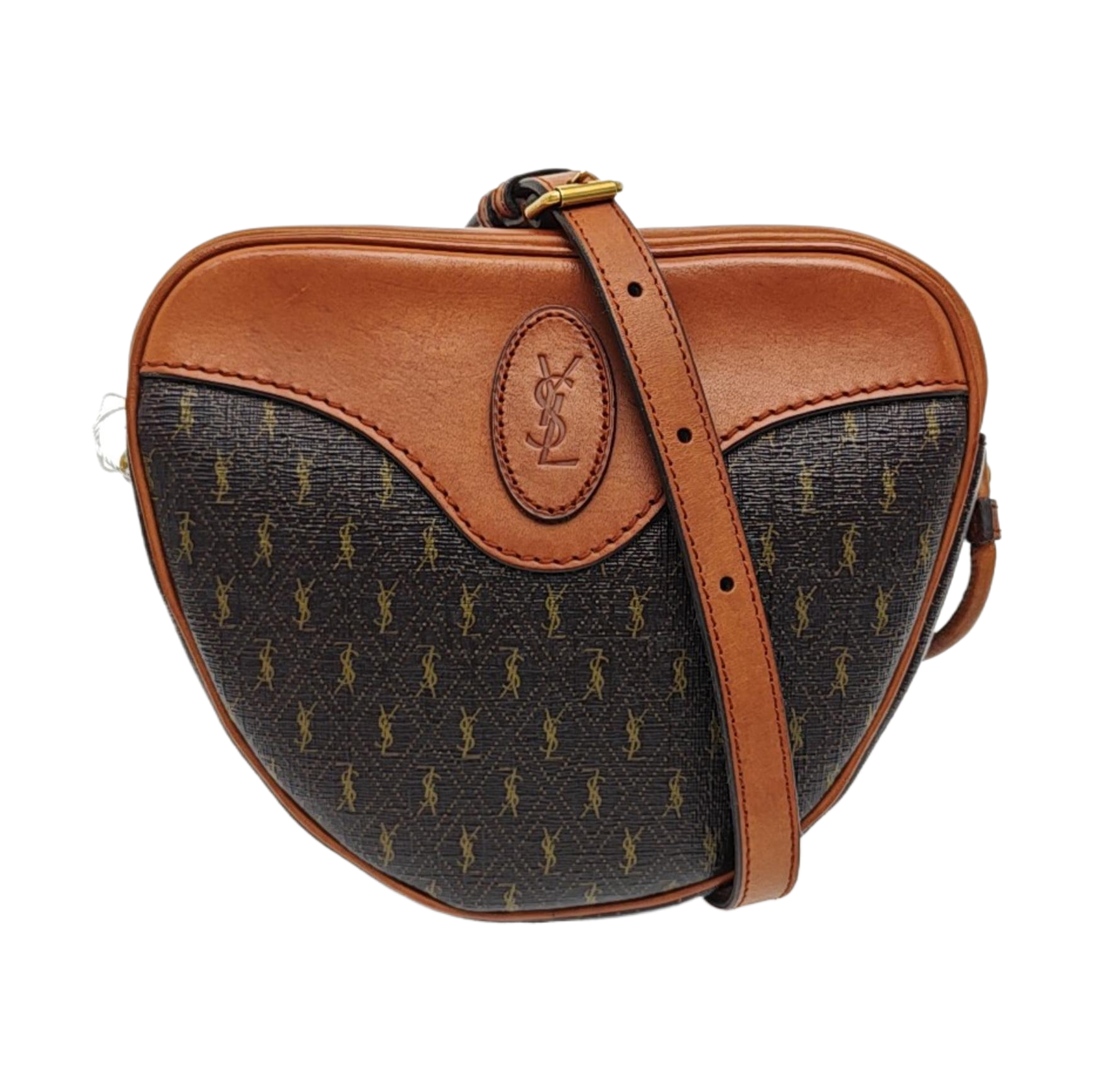 LE MONOGRAMME CŒUR Coated Canvas Brown