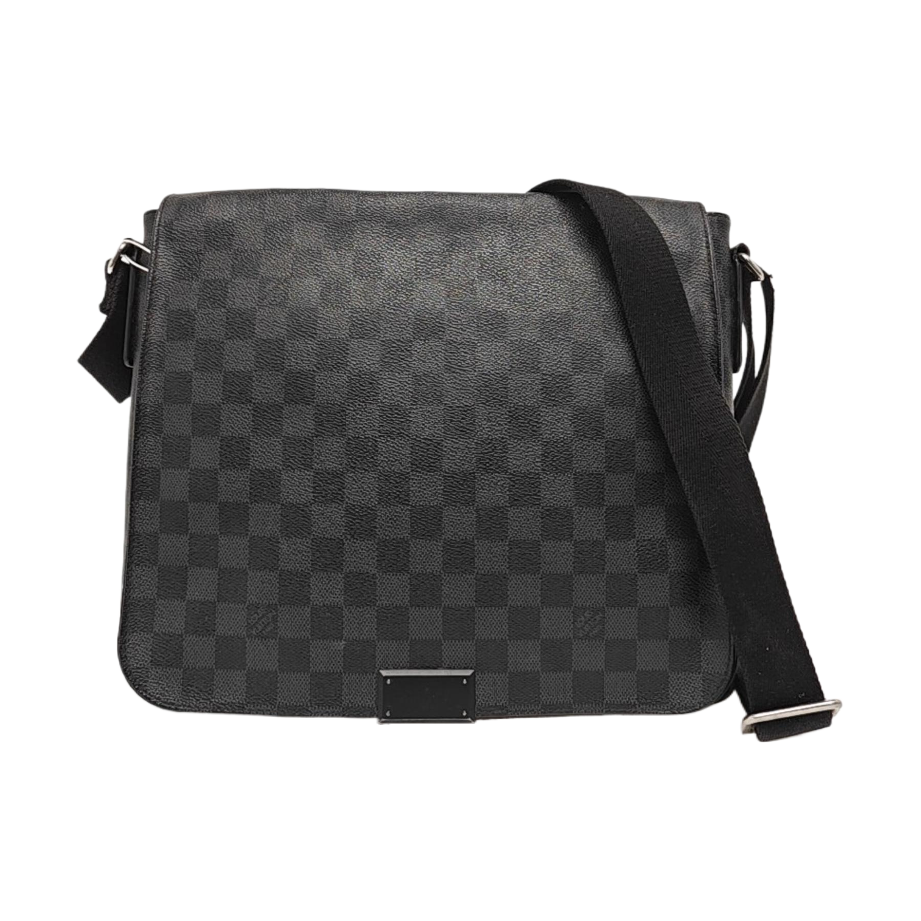 DISTRICT MM Damier Graphite Coated Canvas Gray