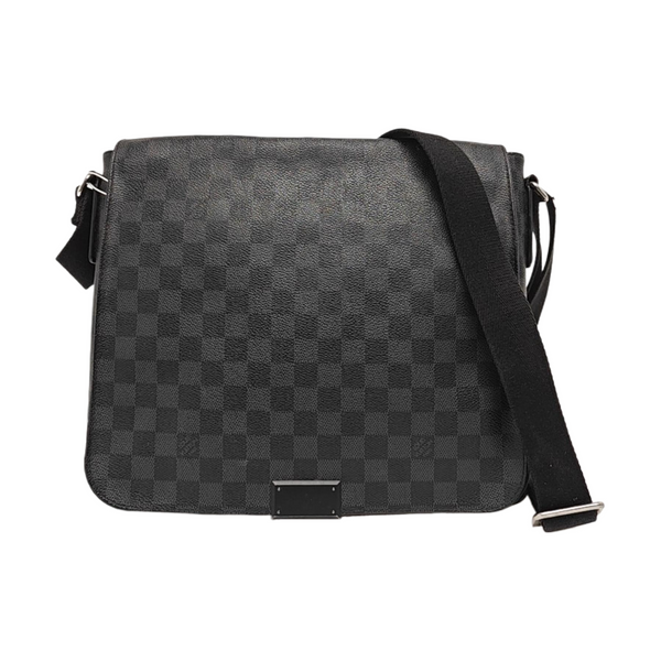 DISTRICT MM Damier Graphite Coated Canvas Gray