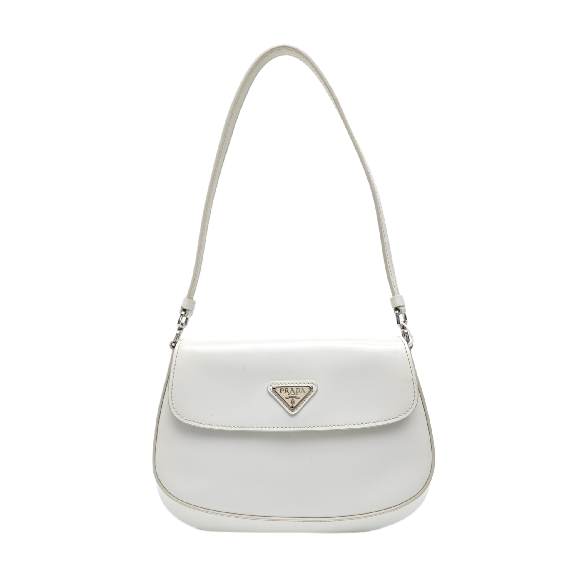 Cleo Saffiano Calfskin White
