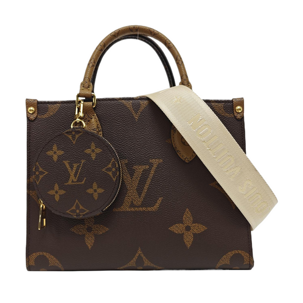ONTHEGO PM Monogram Coated Canvas Brown