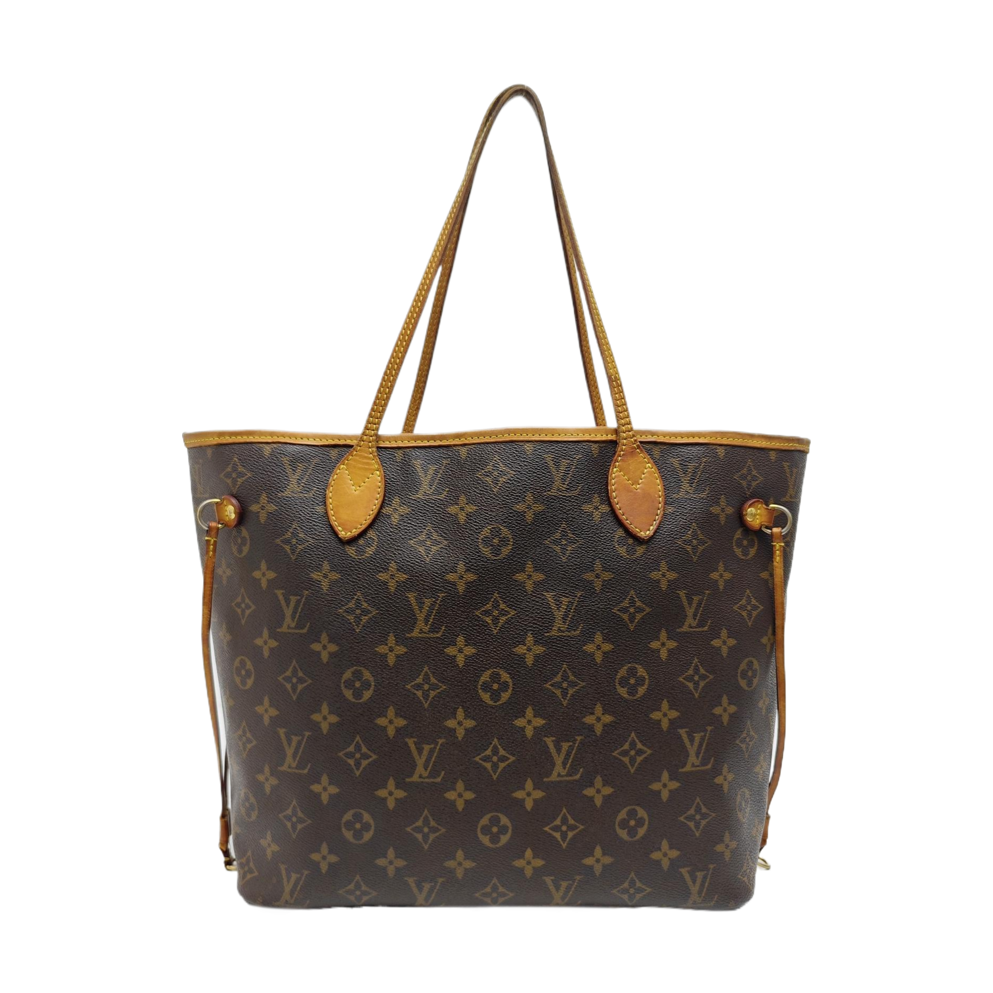 NEVERFULL MM Monogram Coated Canvas Brown