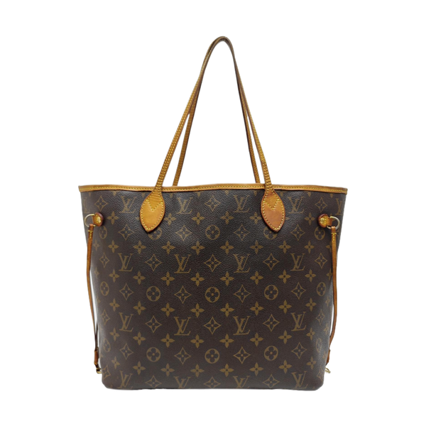 NEVERFULL MM Monogram Coated Canvas Brown