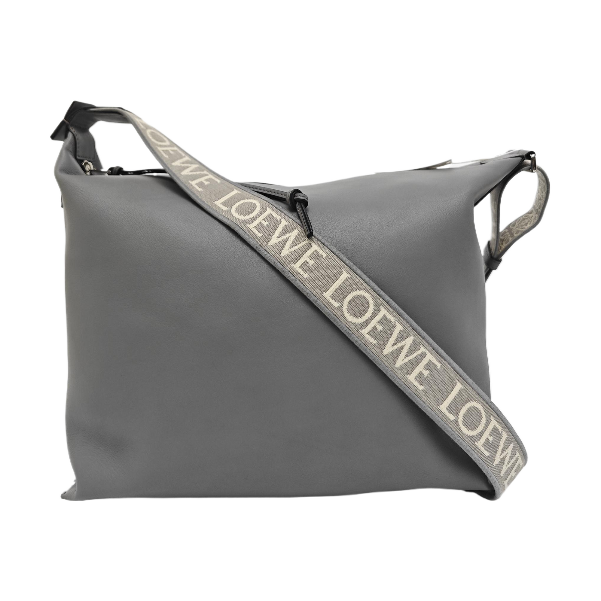 Calfskin Shoulder Bag Gray