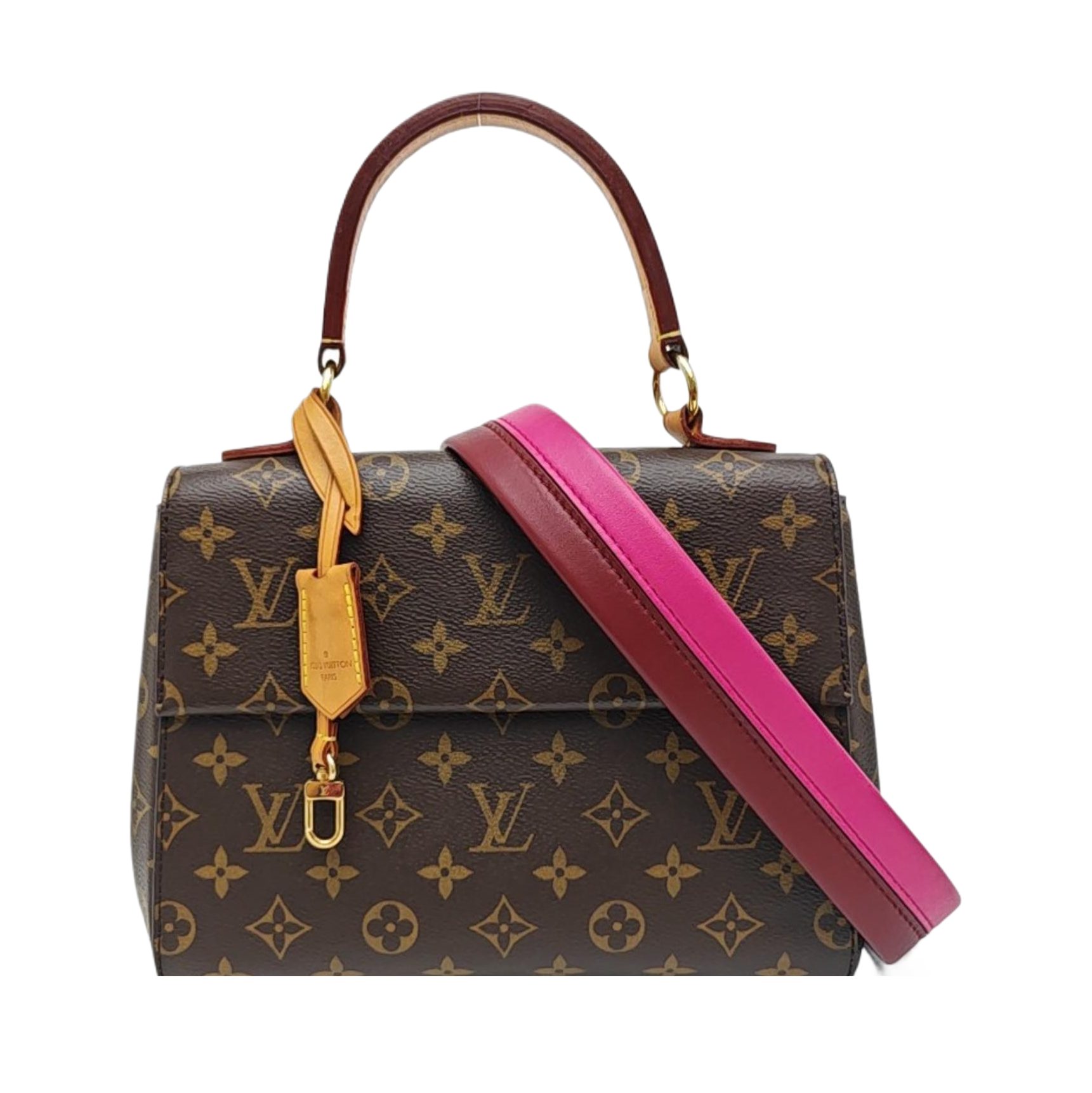 CLUNY Monogram Coated Canvas Brown