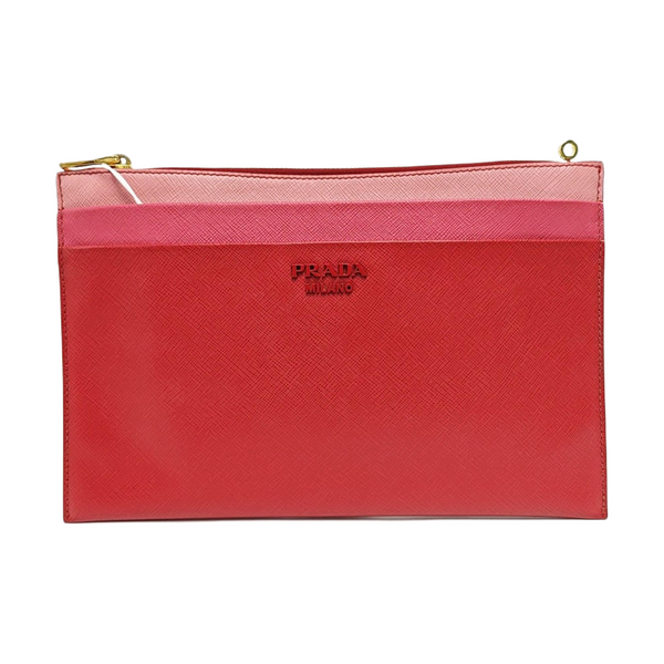 Calfskin Clutch Red