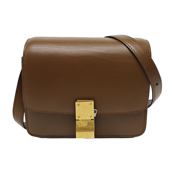CLASSIC BOX Mini Calfskin Brown