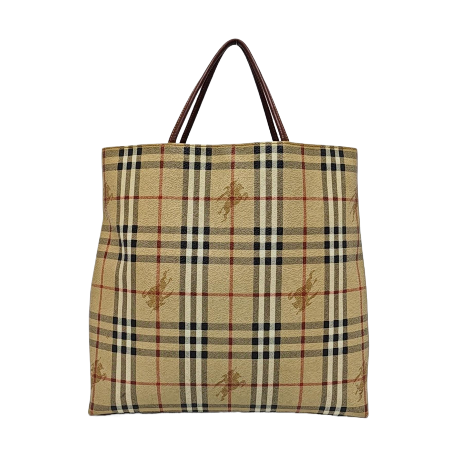 Coated Canvas Top Handle Bag Multicolor
