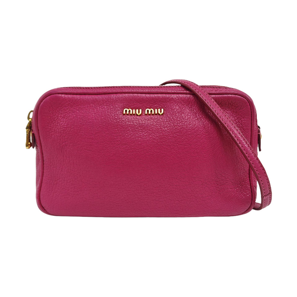 Calfskin Shoulder Bag Red