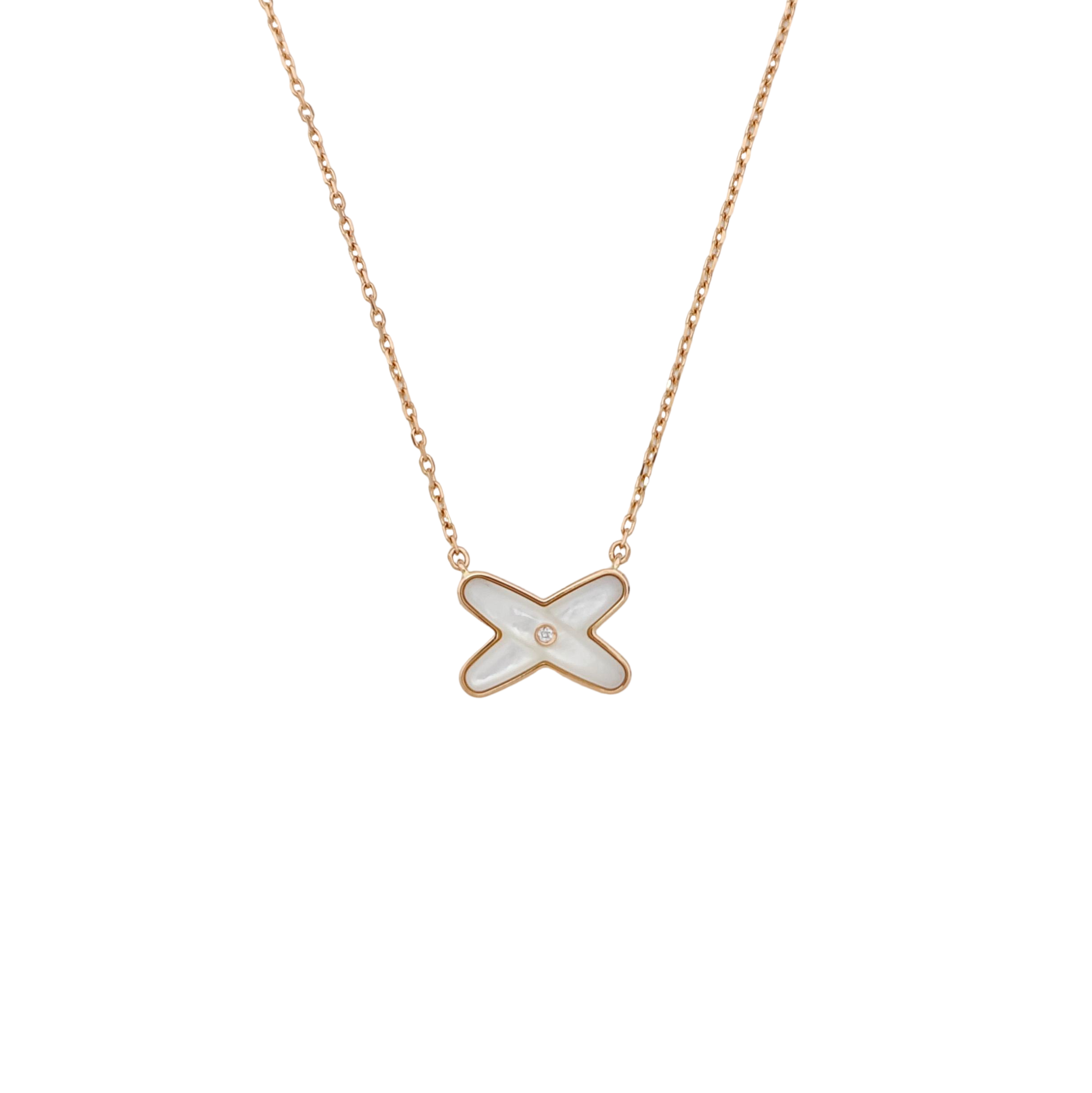 Jeux De Liens 18k Rose Gold Necklace