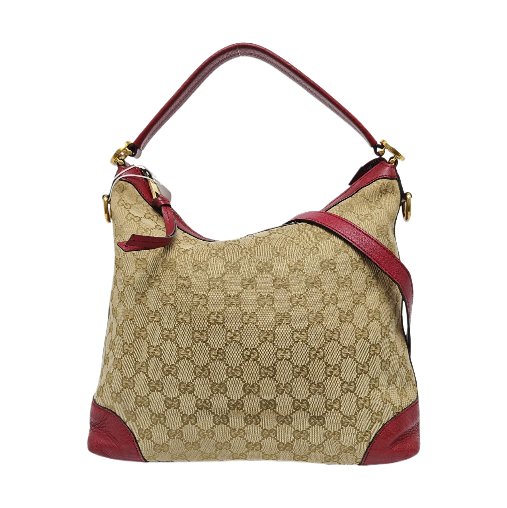 Monogram Canvas Shoulder Bag Beige