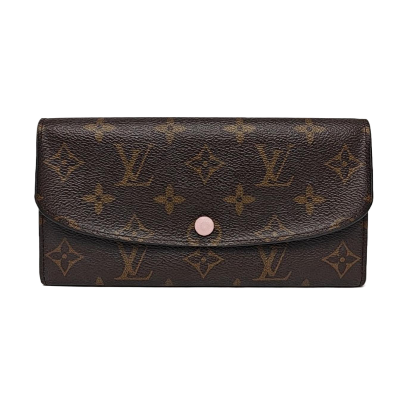 EMILIE Monogram Coated Canvas Brown Wallet