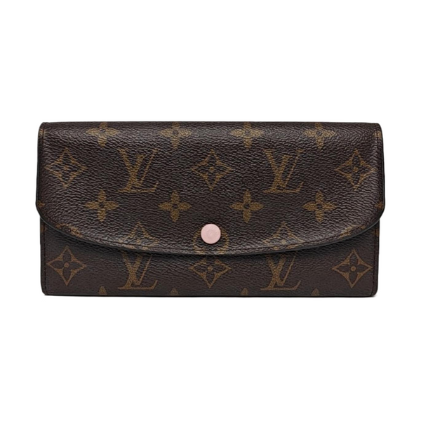 EMILIE Monogram Coated Canvas Brown Wallet