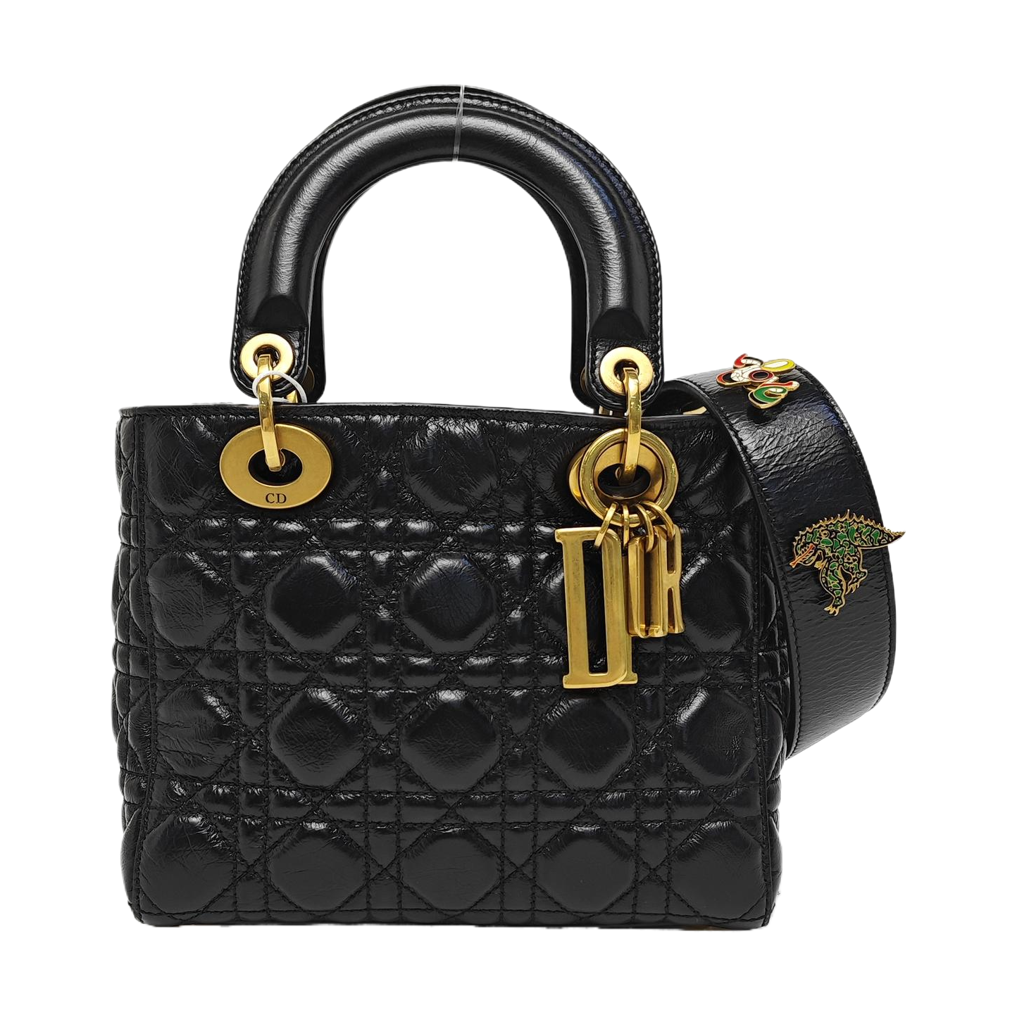 Lady Dior Small Cannage Lambskin Black