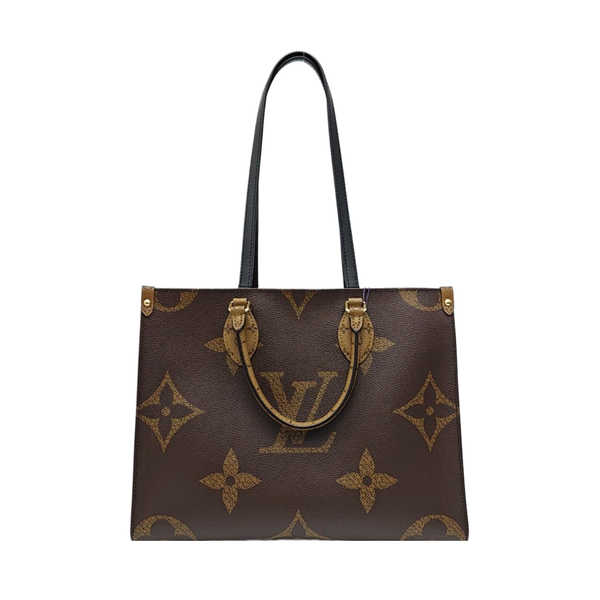 ONTHEGO MM Monogram Coated Canvas Brown