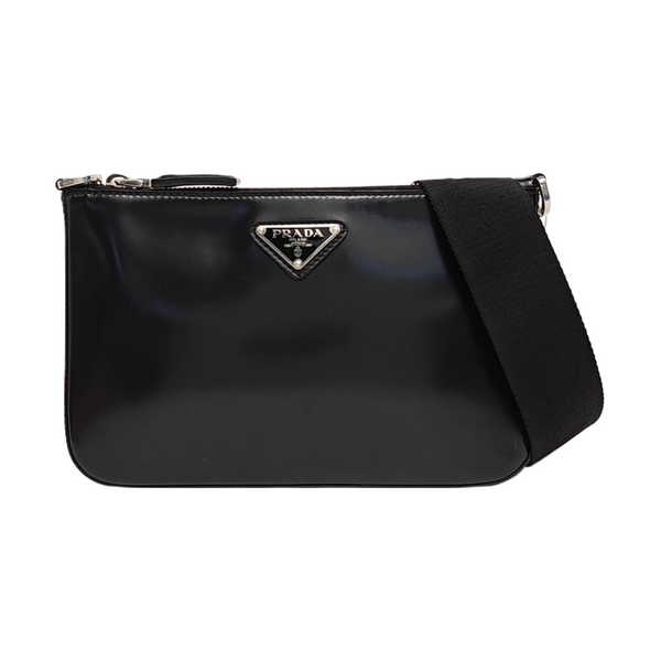 Calfskin Crossbody Bag Black