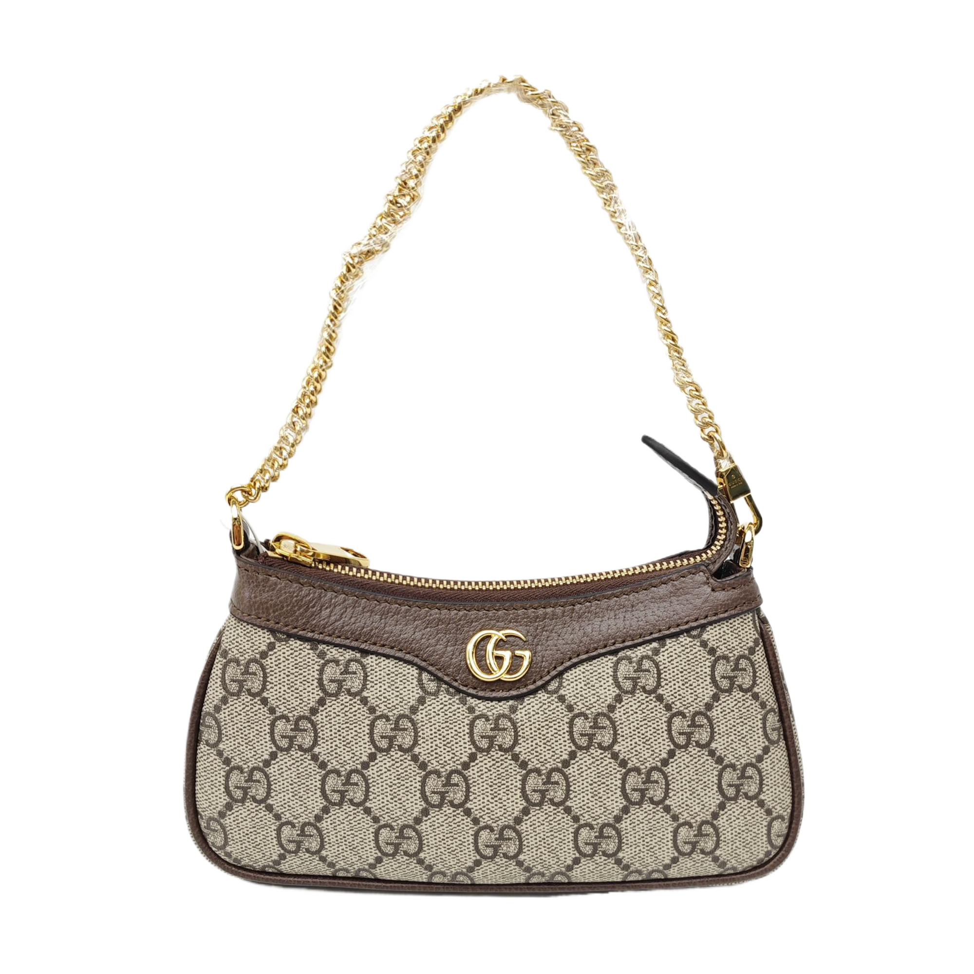 Ophidia Mini Monogram Coated Canvas Beige