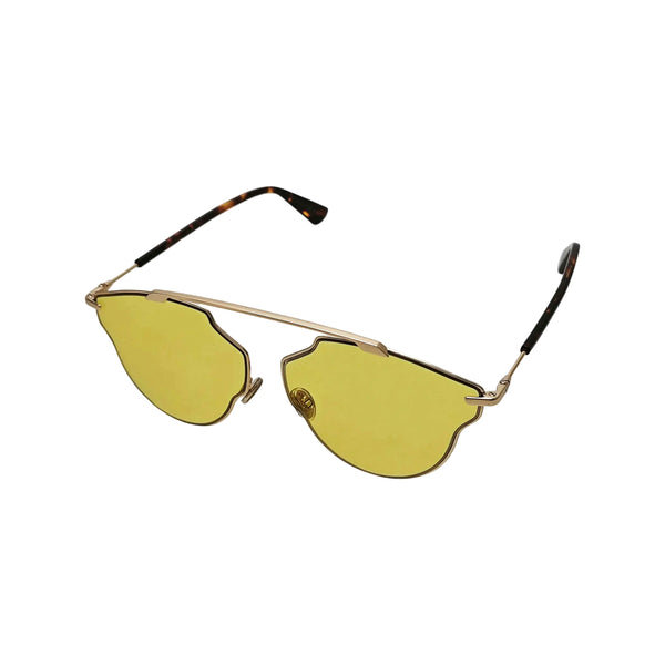 Gafas de sol metálicas amarillas