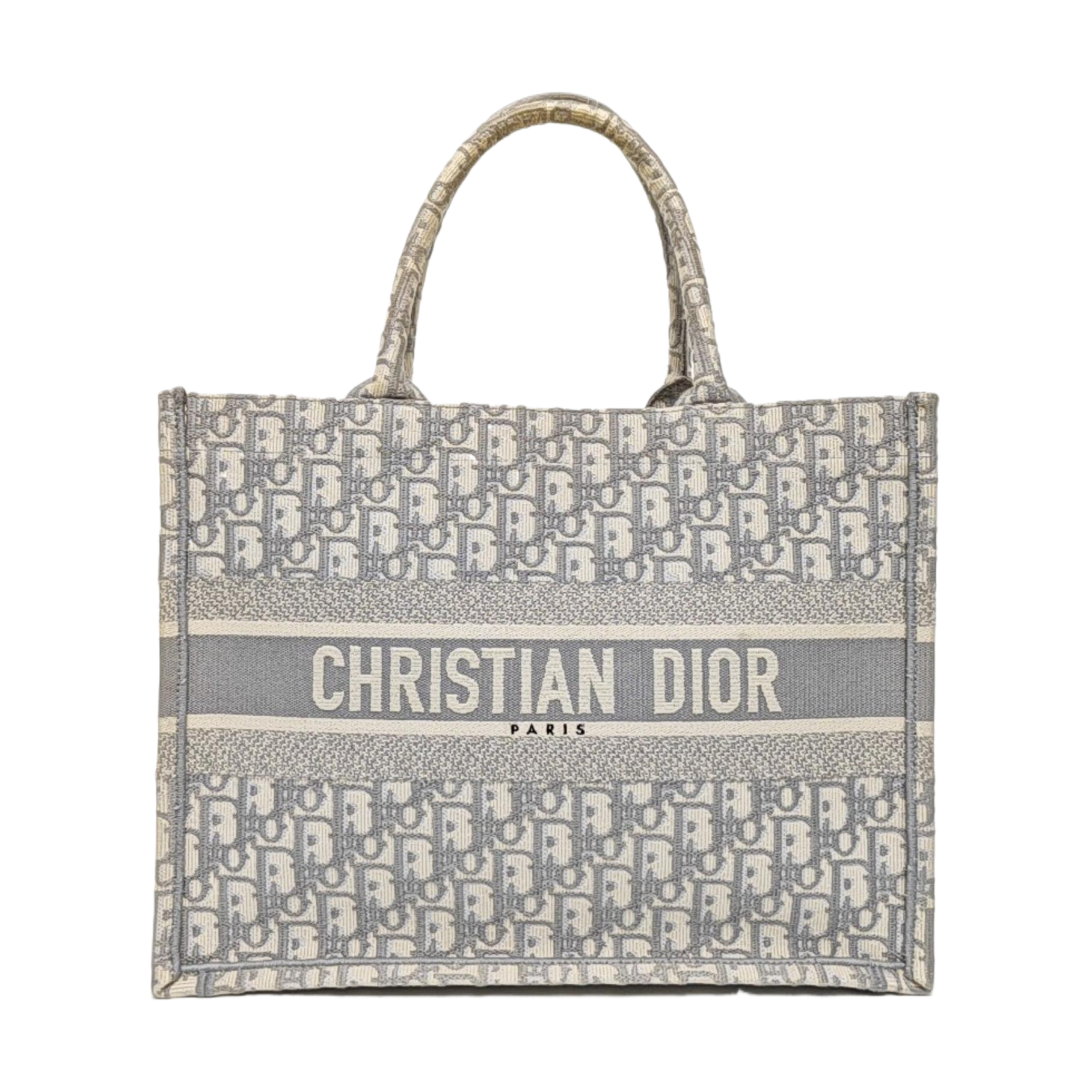 Book Tote Medium Oblique Canvas Gray