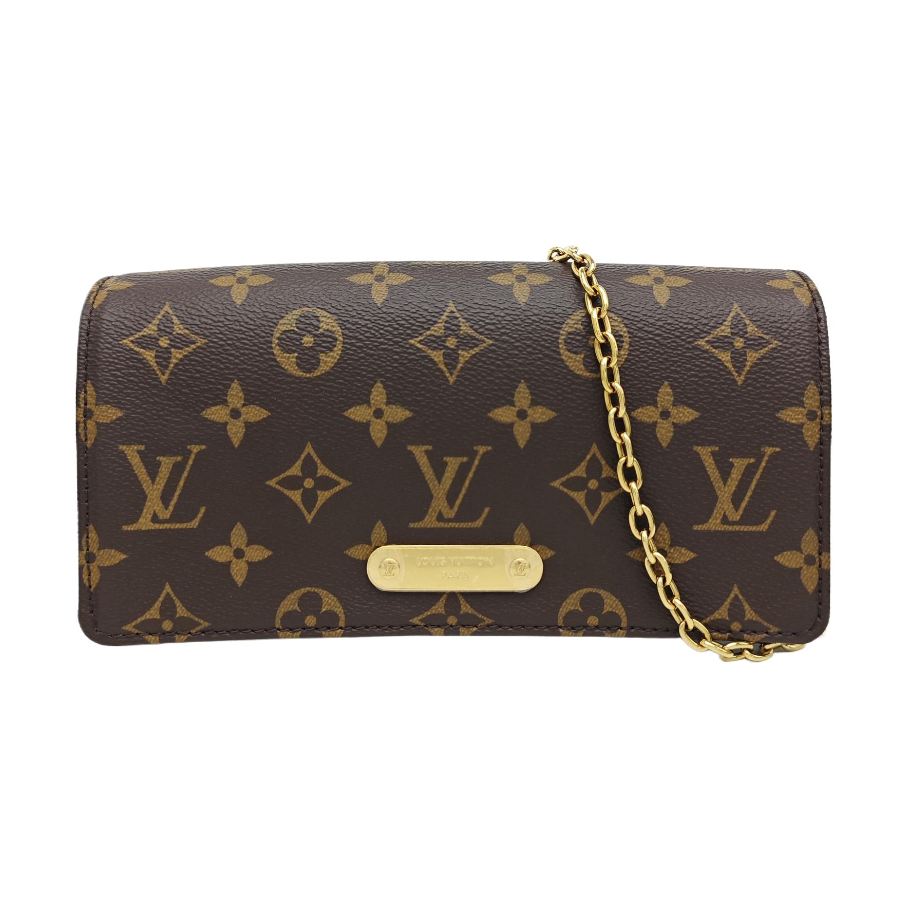Lily Monogram Coated Canvas Brown