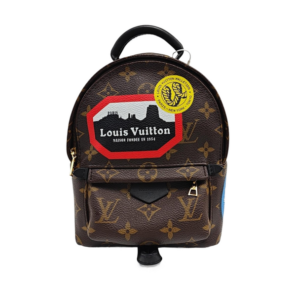 PALM SPRINGS Mini Monogram Coated Canvas Brown