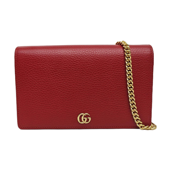 GG Marmont Mini Calfskin Red