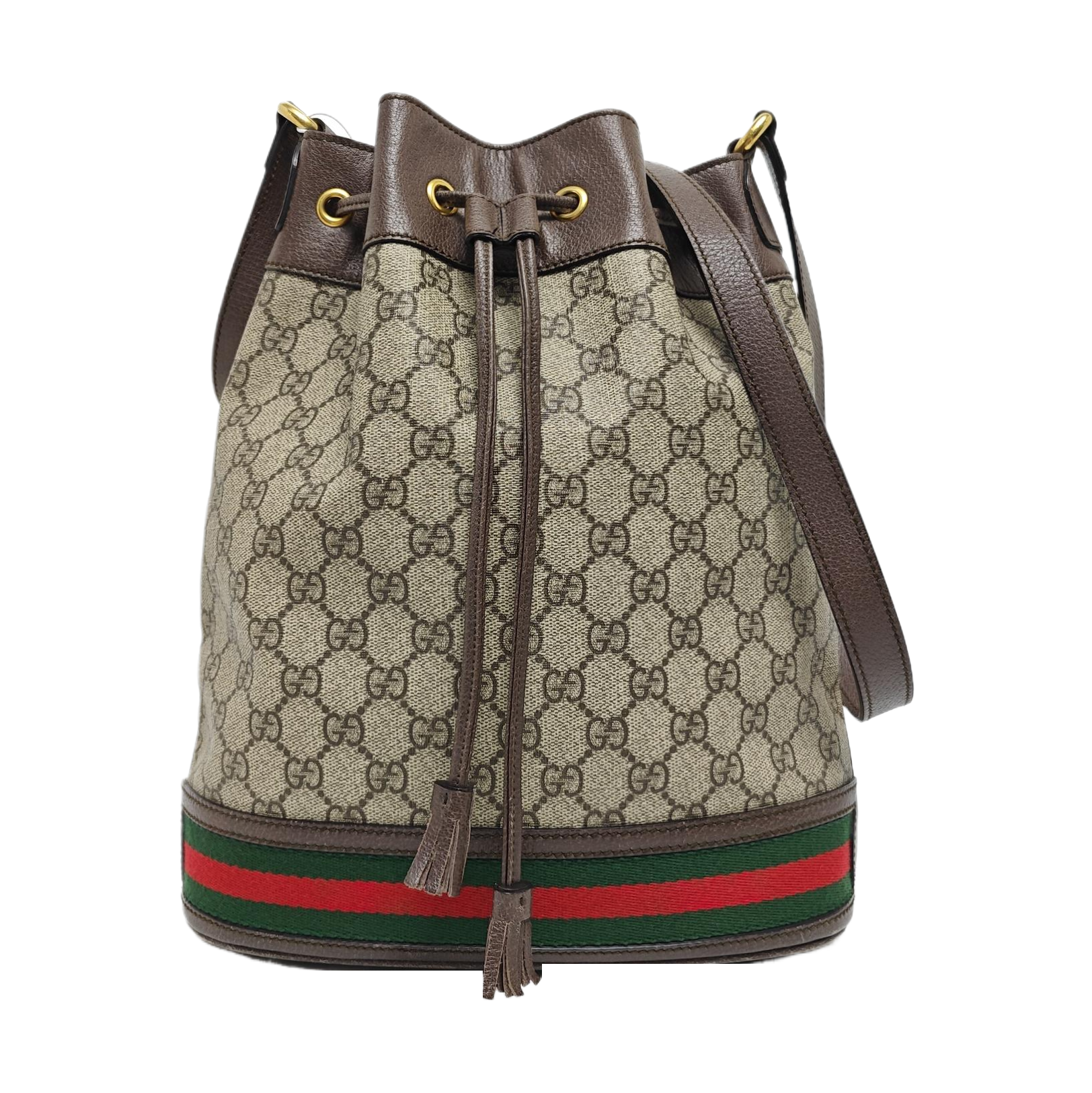 Ophidia Small Monogram Coated Canvas Beige