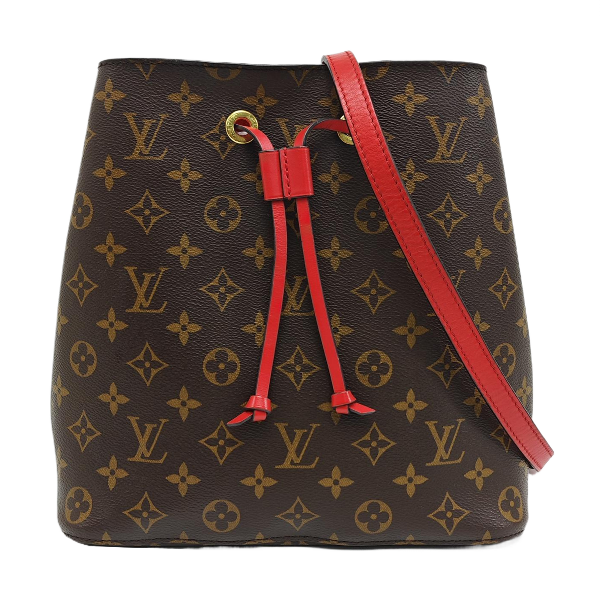 NÉONOÉ MM Monogram Coated Canvas Brown