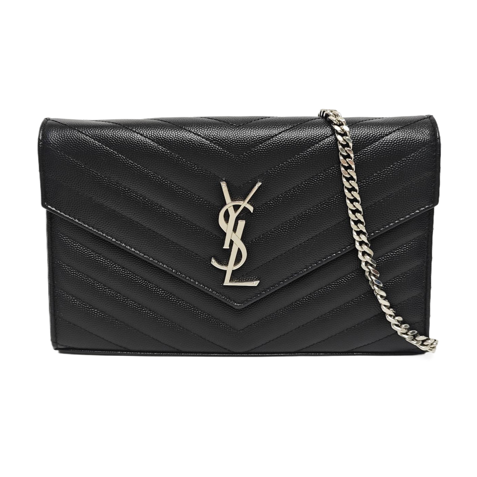 MONOGRAM Medium Chevron Calfskin Black