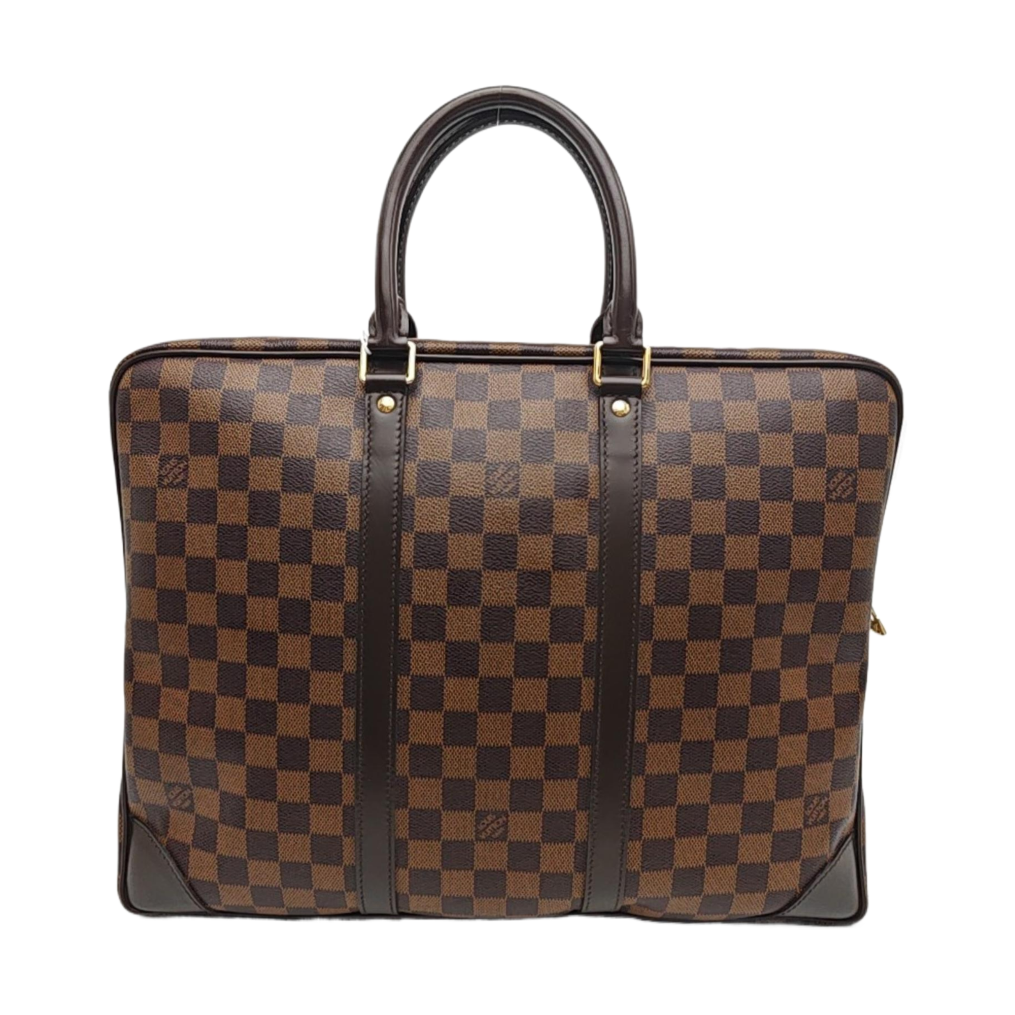 PORTE-DOCUMENTS Damier Ebene Coated Canvas Brown