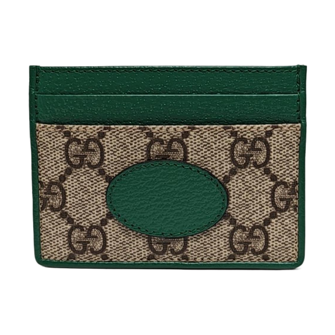 Retro Monogram Coated Canvas Green Card Holder