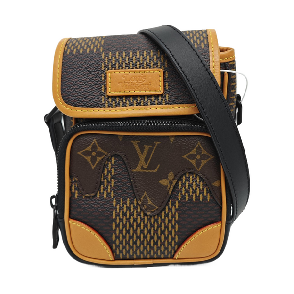 AMAZON Nano Damier Ebene Coated Canvas Brown