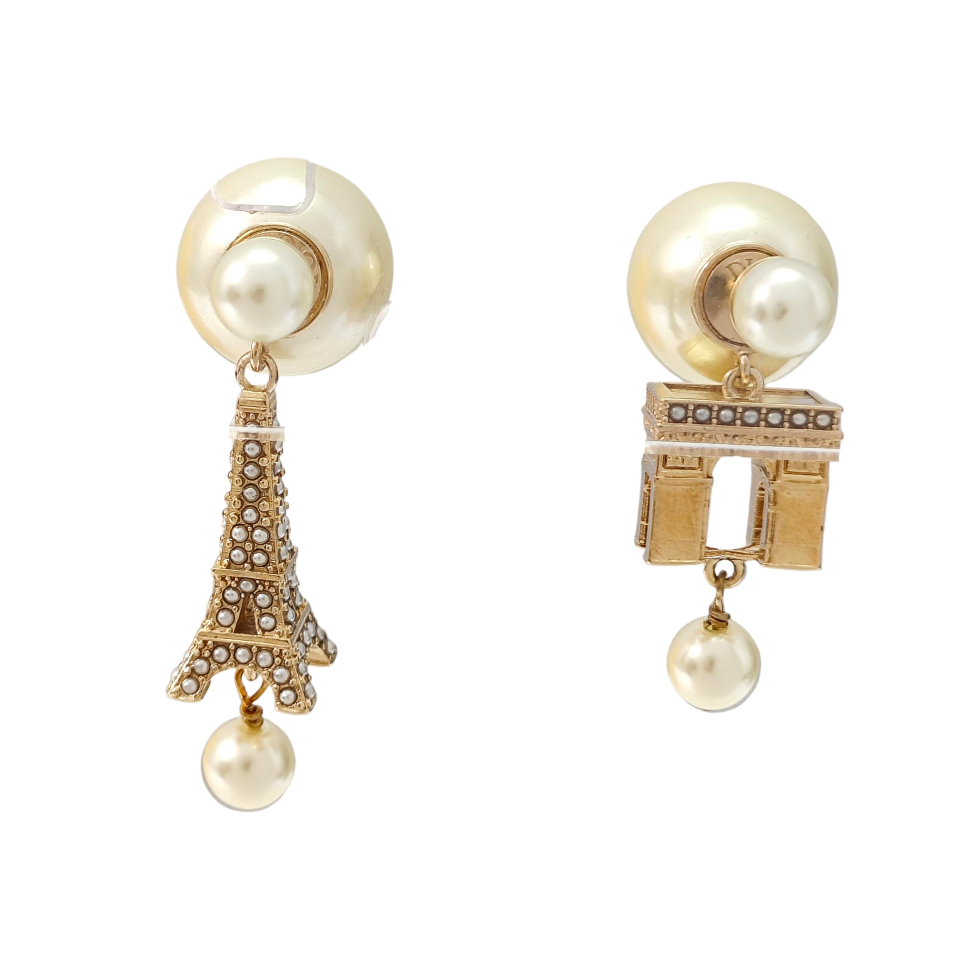 Metal Gold Stud Earrings