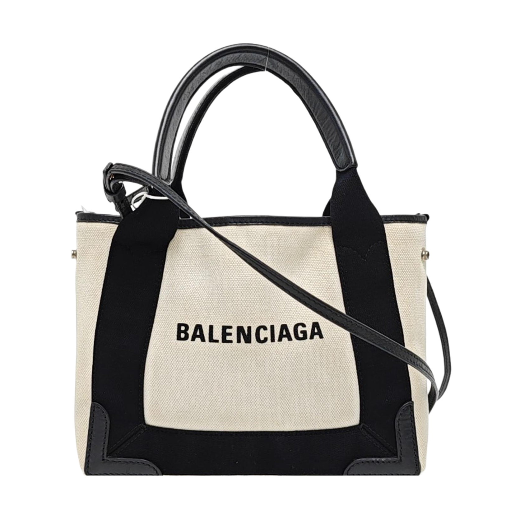 Navy Mini Canvas White