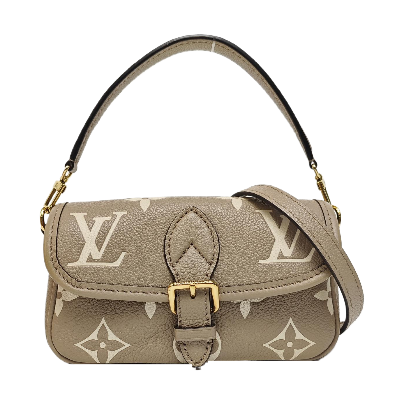 DIANE Nano Monogram Calfskin Gray