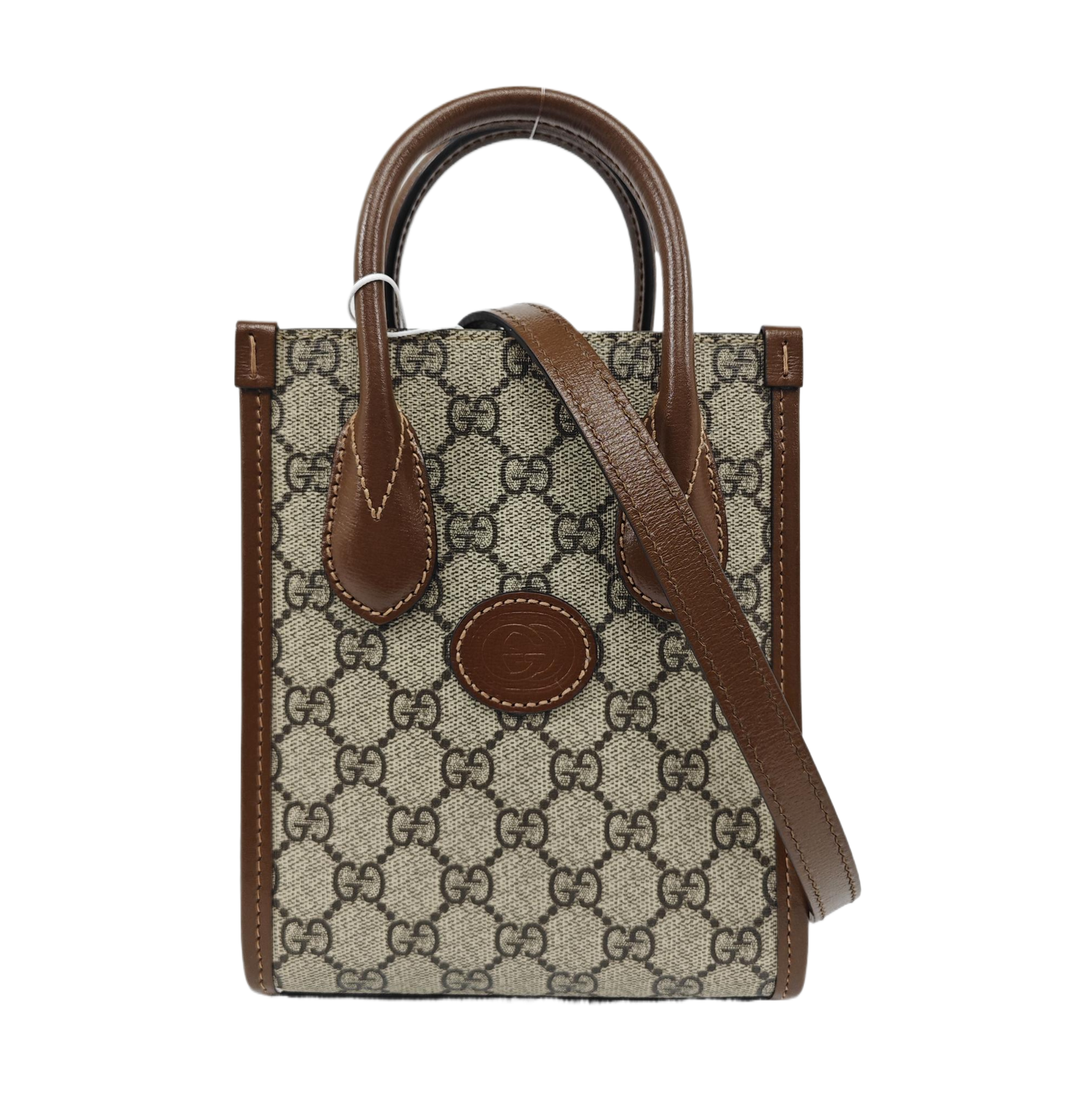Retro Mini Monogram Coated Canvas Beige
