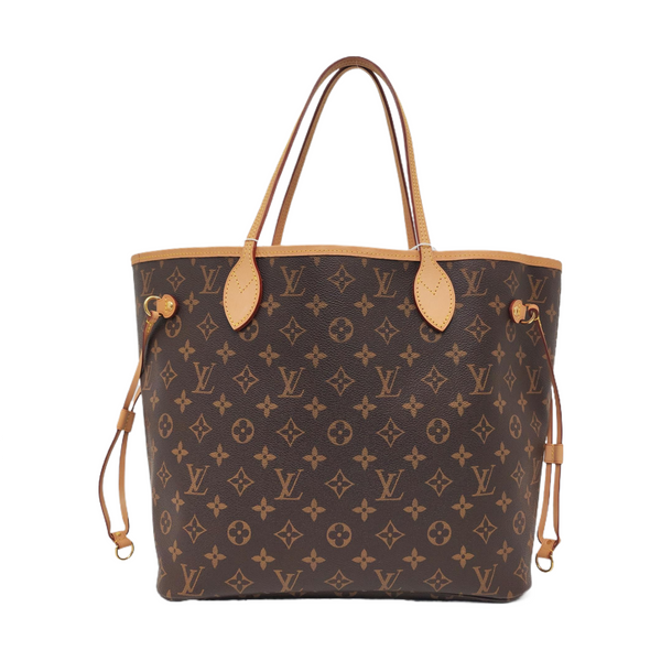 NEVERFULL MM Monogram Coated Canvas Brown