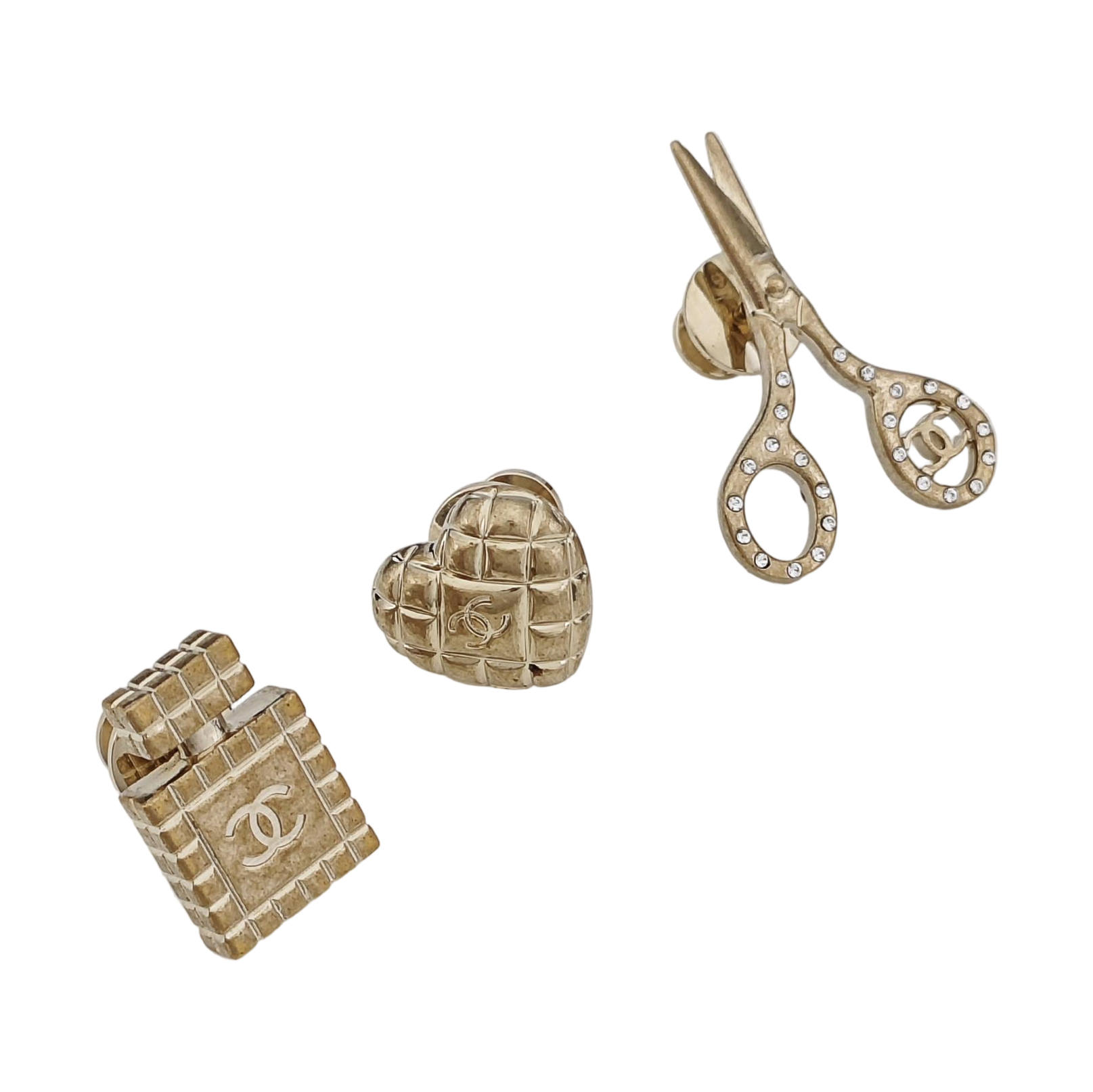 Metal Gold Brooch
