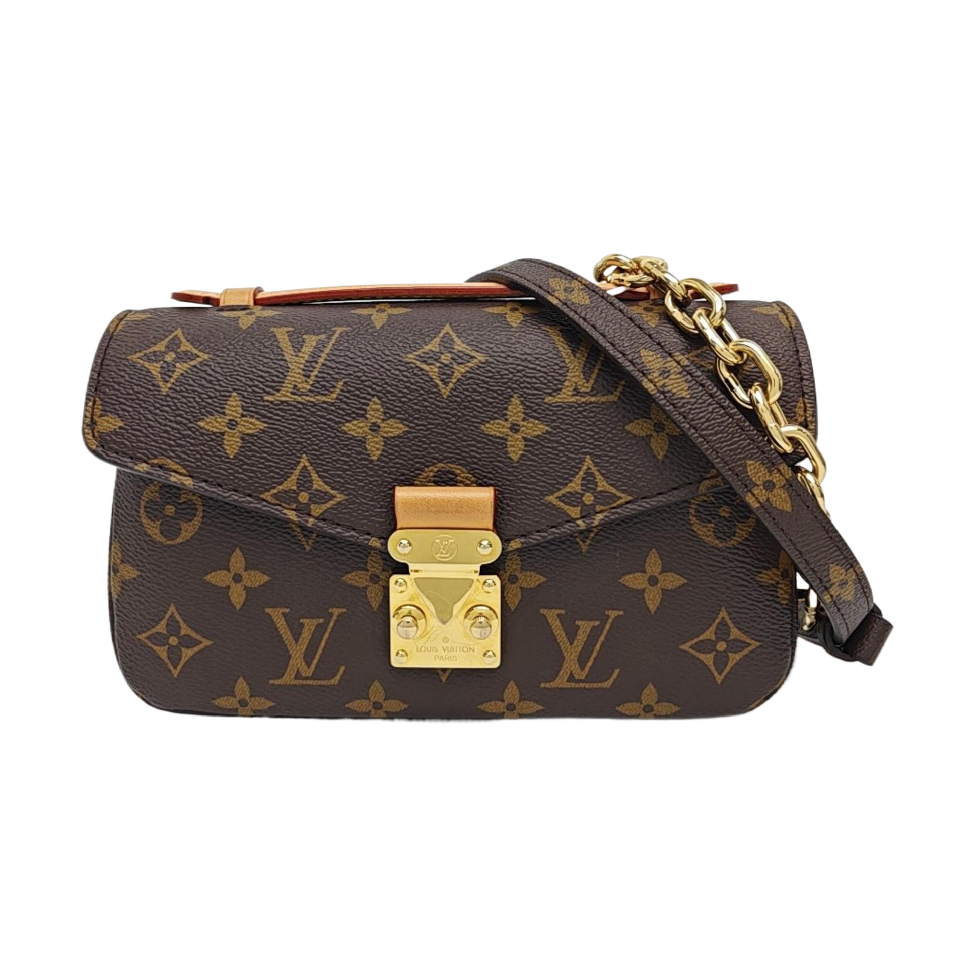 MÉTIS EAST WEST Monogram Coated Canvas Brown