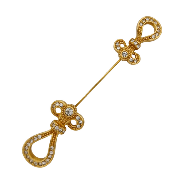 Metal Gold Brooch