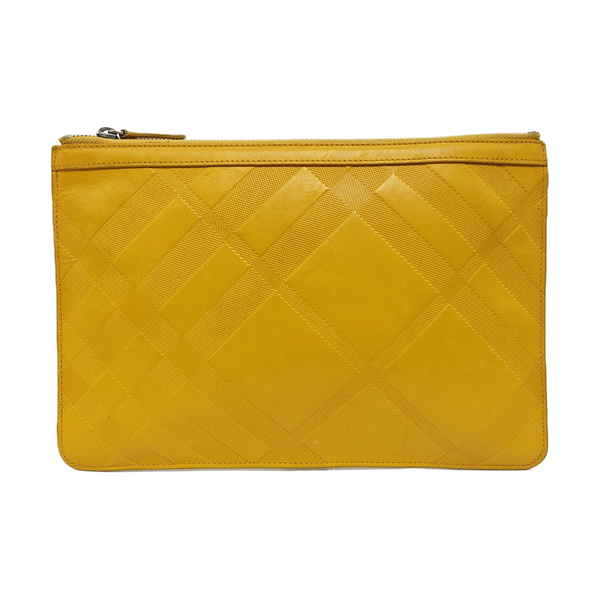 Calfskin Clutch Yellow
