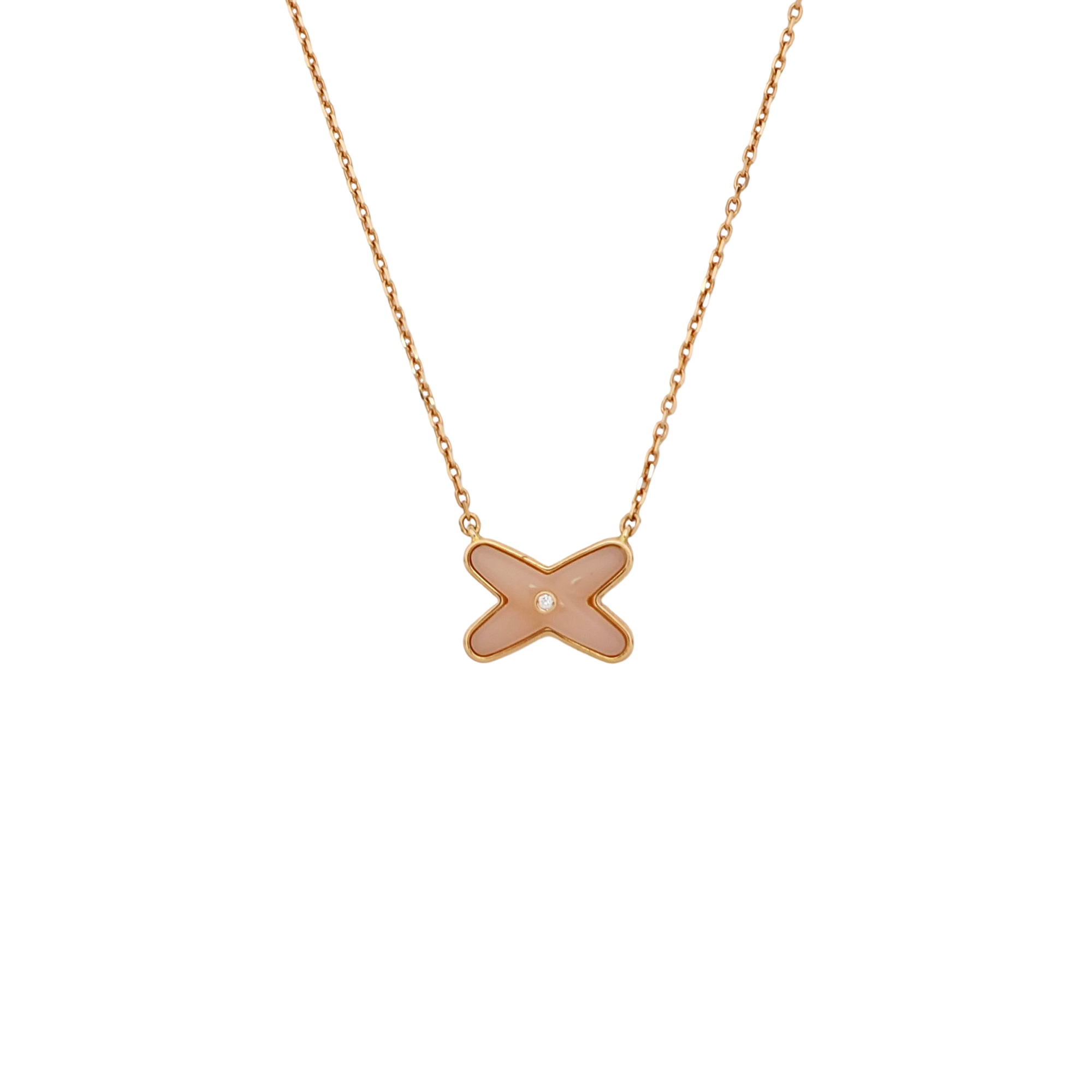 Jeux De Liens 18k Rose Gold Necklace