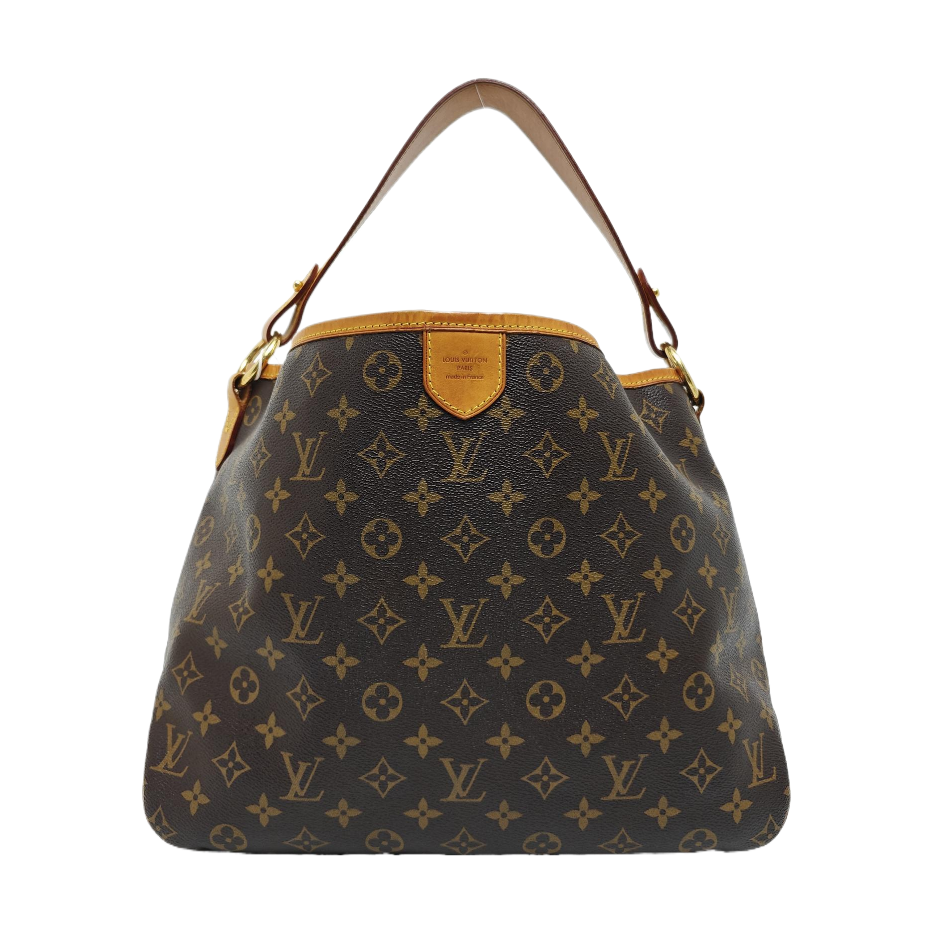 Monogram Coated Canvas Shoulder Bag Brown