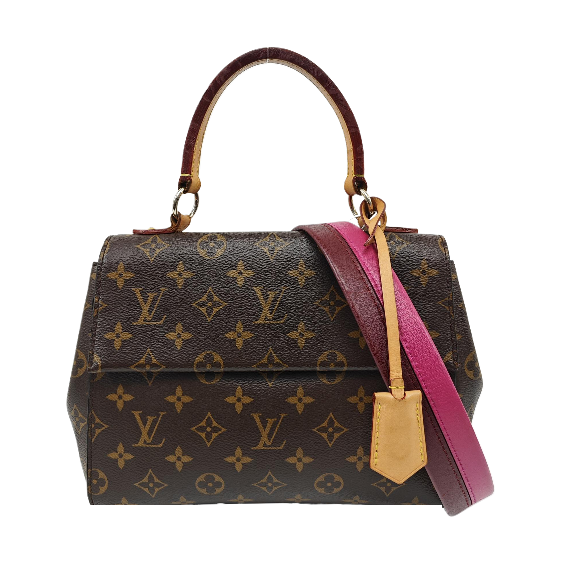 CLUNY PM Monogram Coated Canvas Brown