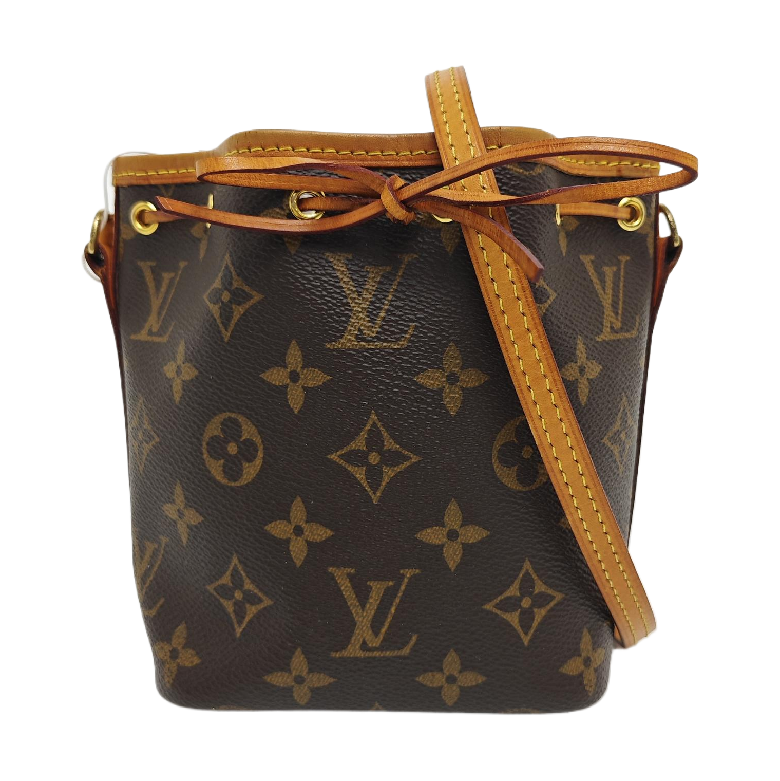 NÉONOÉ Nano Monogram Coated Canvas Brown