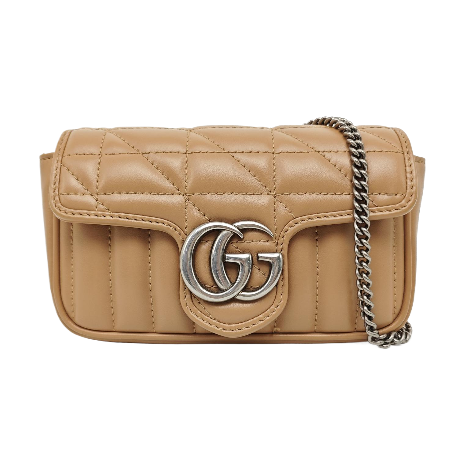 GG Marmont Mini Quilted Calfskin Pink
