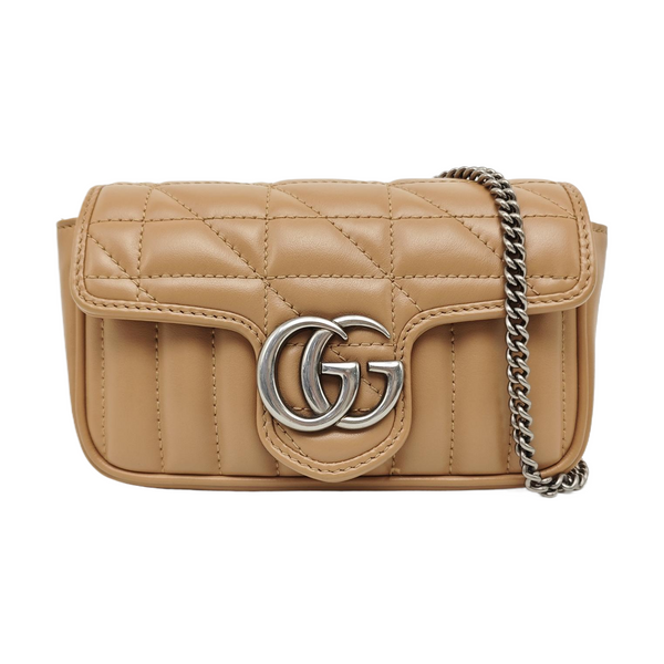 GG Marmont Mini Quilted Calfskin Pink