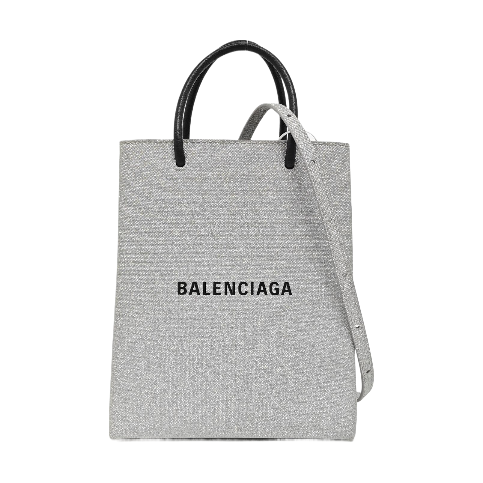 Shopping Bag Large Special Material Silver