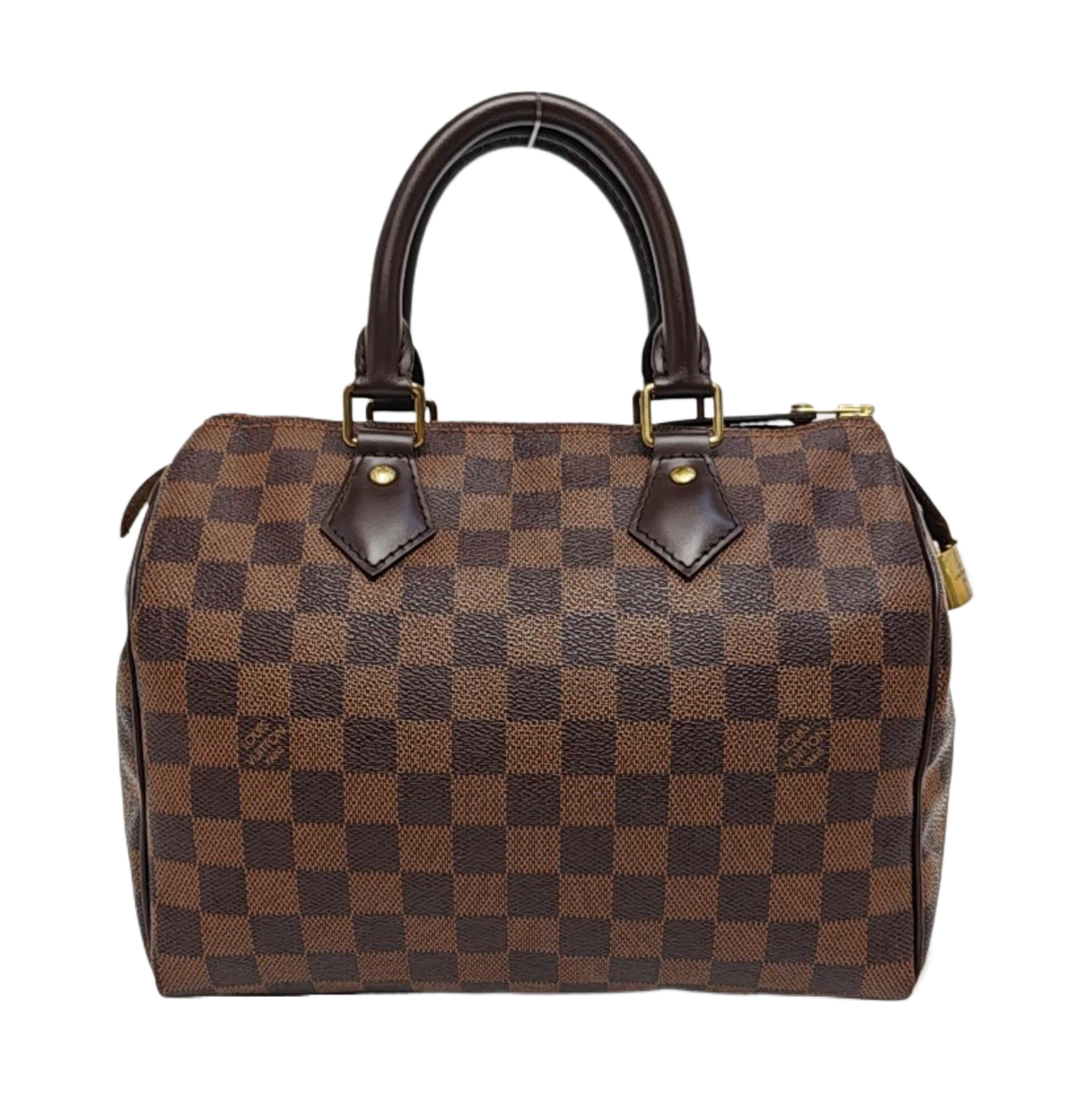 SPEEDY 25 Damier Ebene Coated Canvas Brown